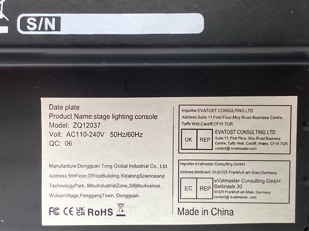 KingKong 1024 Controller DMX Controller Lighting Console w/ Case (UD1040110)