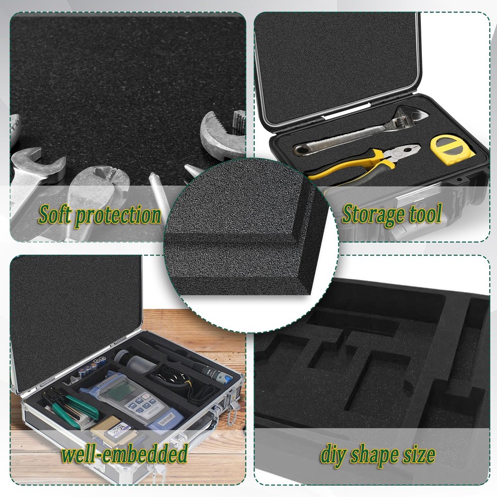 8 Pack Polyethylene Foam Pads Cuttable Cushioning Inserts for Packing Cases