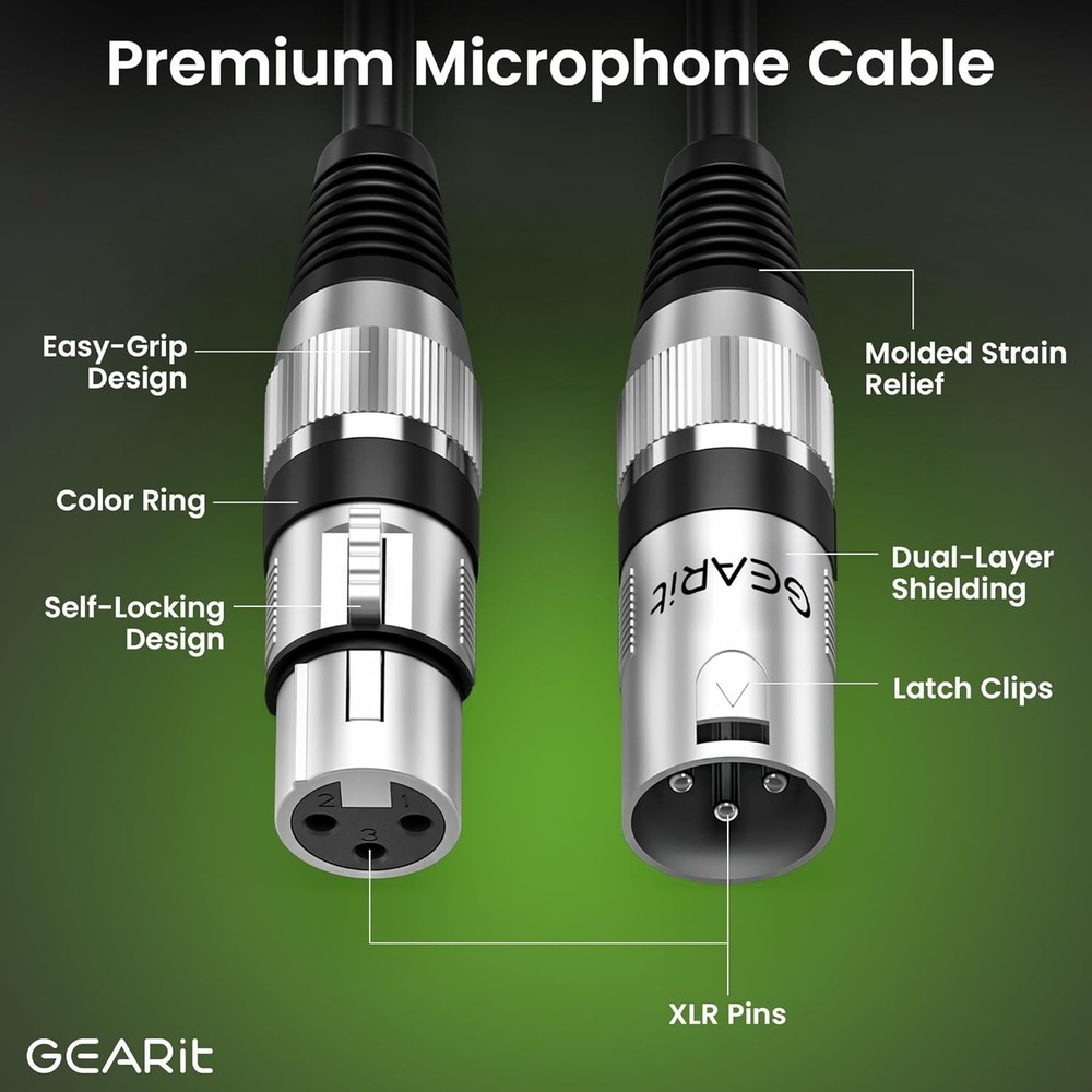 Versatile XLR Cable for Recording Studio