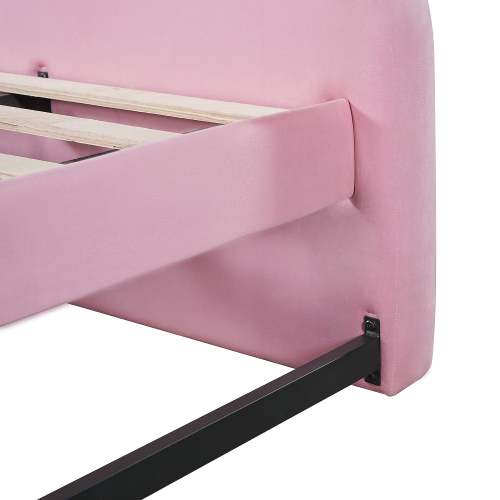 Full Size Upholstered Day Bed Frame With Pull In And Out Function, Olive Green