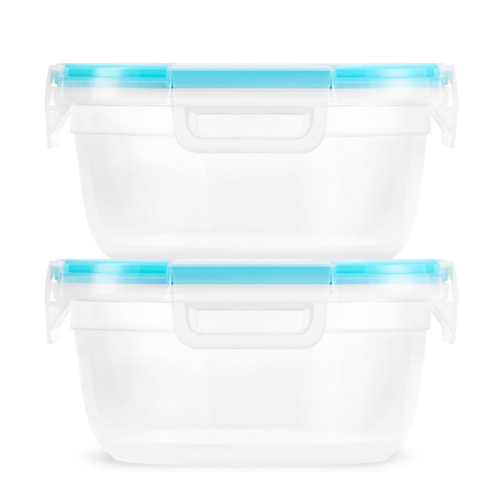 Snapware Plastic Total Solution 2-Pack (4-Cup) Food Storage 2 Pack, Clear