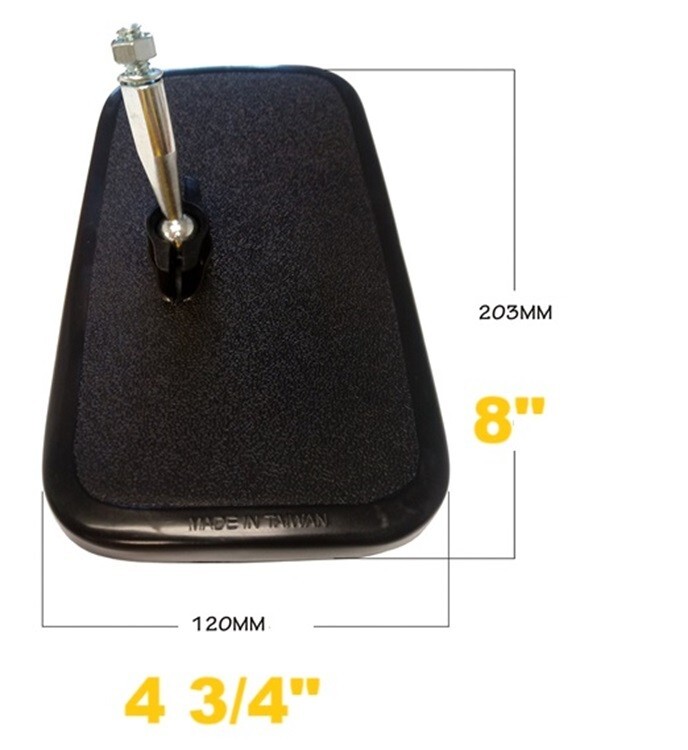 ANHUI HELI FORKLIFT MIRROR 2249000031 22A002001 8 X 4 3/4 " RH  LH ER021