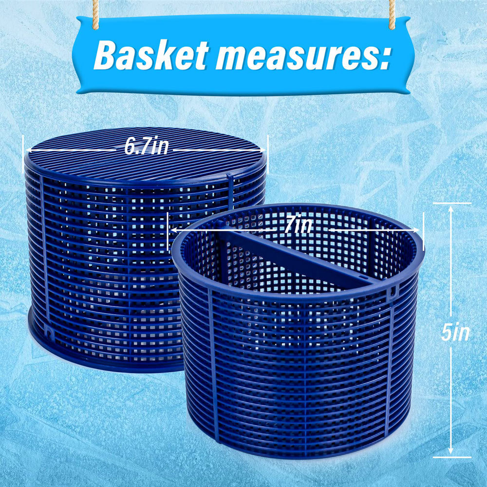 Pool Skimmer Basket B-152 Filter Basket with Handle Replacement Strainer Basket