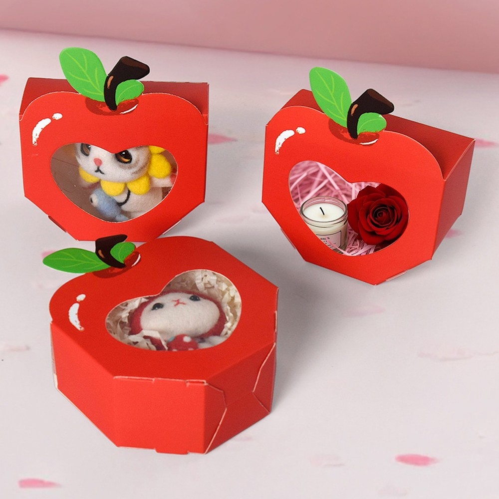 20 Pcs Apple Shaped Gift Boxes