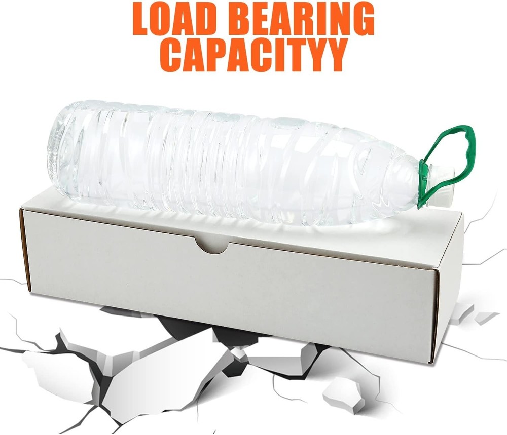 12-Pack White Cardboard Trading Card Storage - Stackable & Protective