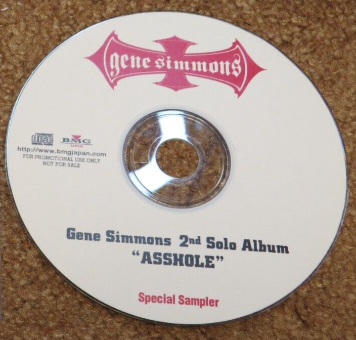 KISS GENE SIMMONS A$$HOLE JAPANESE 6 SONG SAMPLER PROMO CD
