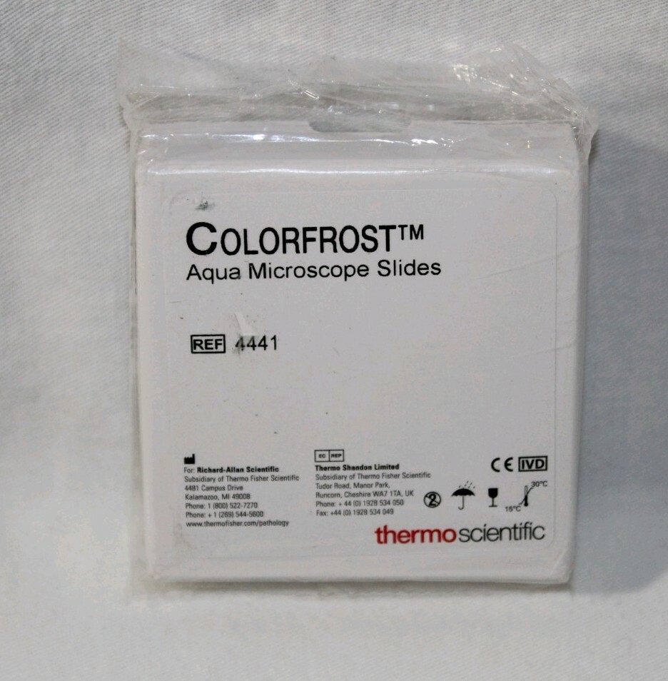 Colorfrost Plus Aqua Microscope Slides 4441 New Sealed