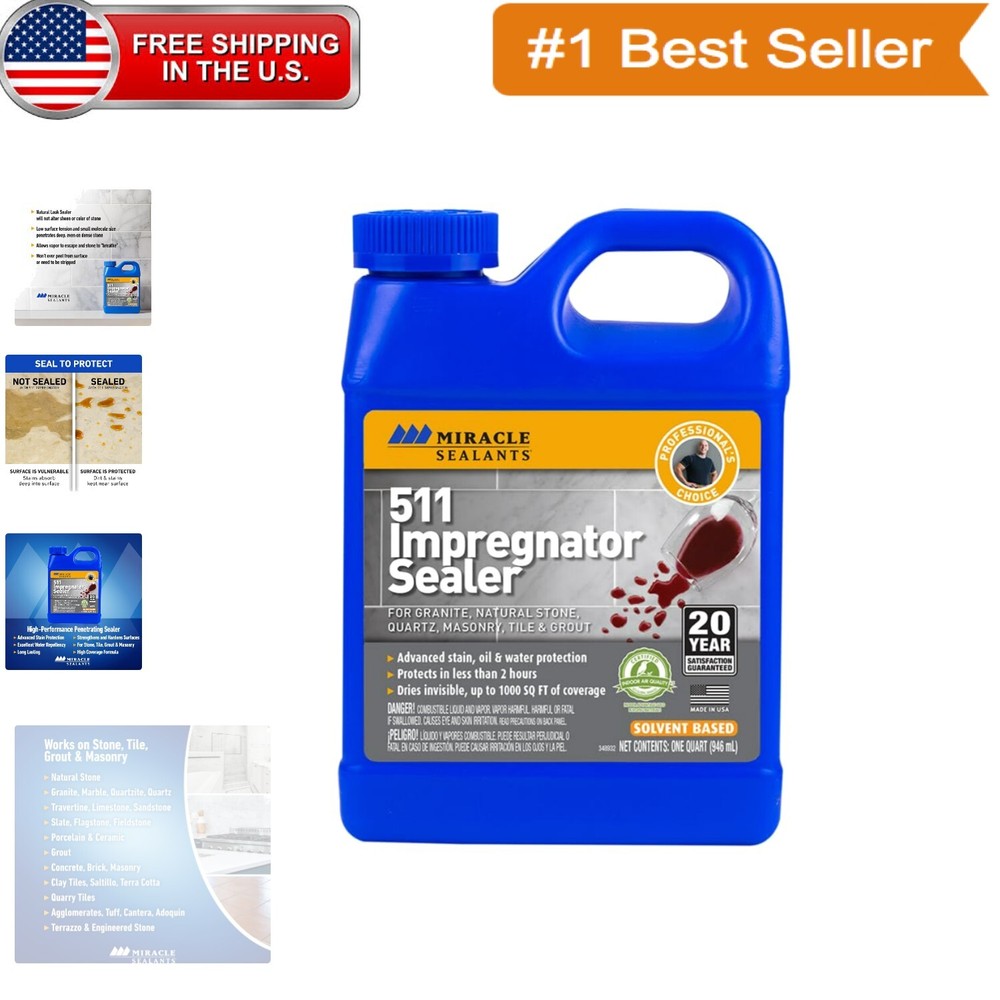 SCS Certified 511 Impregnator Sealer for Interior & Exterior Surface Safety