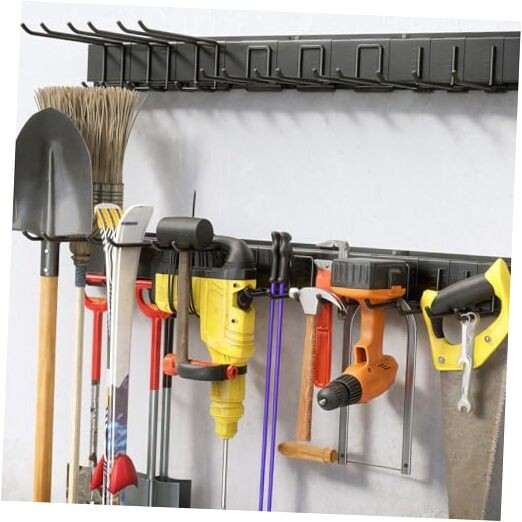 Garage Tool Organizer Wall Mount, Tool Storage Organizer with Adjustable