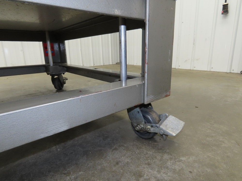 1" Aluminum Top Machine Base Weld Table 45x43" Work Bench Table Joyce Screw Jack