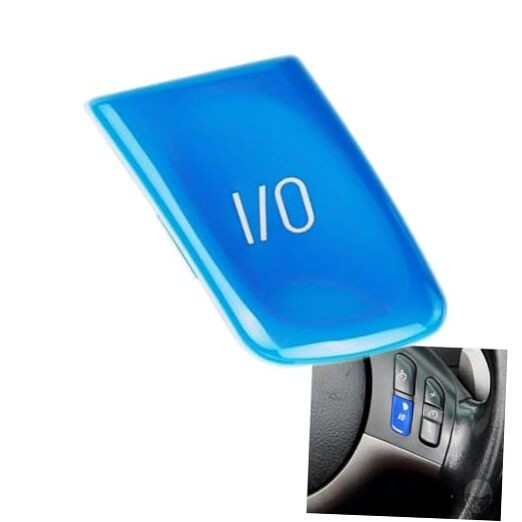 Car Steering Wheel Control Switch Button Cover Replacement for M3 E46 1998 Blue
