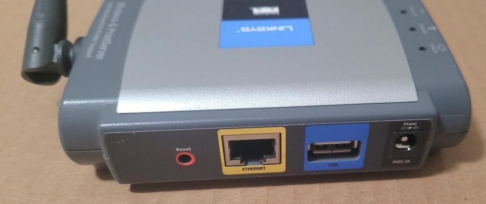 LINKSYS WIRELESS-G PRINTSERVER WPSM54G ROUTER & POWER SUPPLY BUNDLE