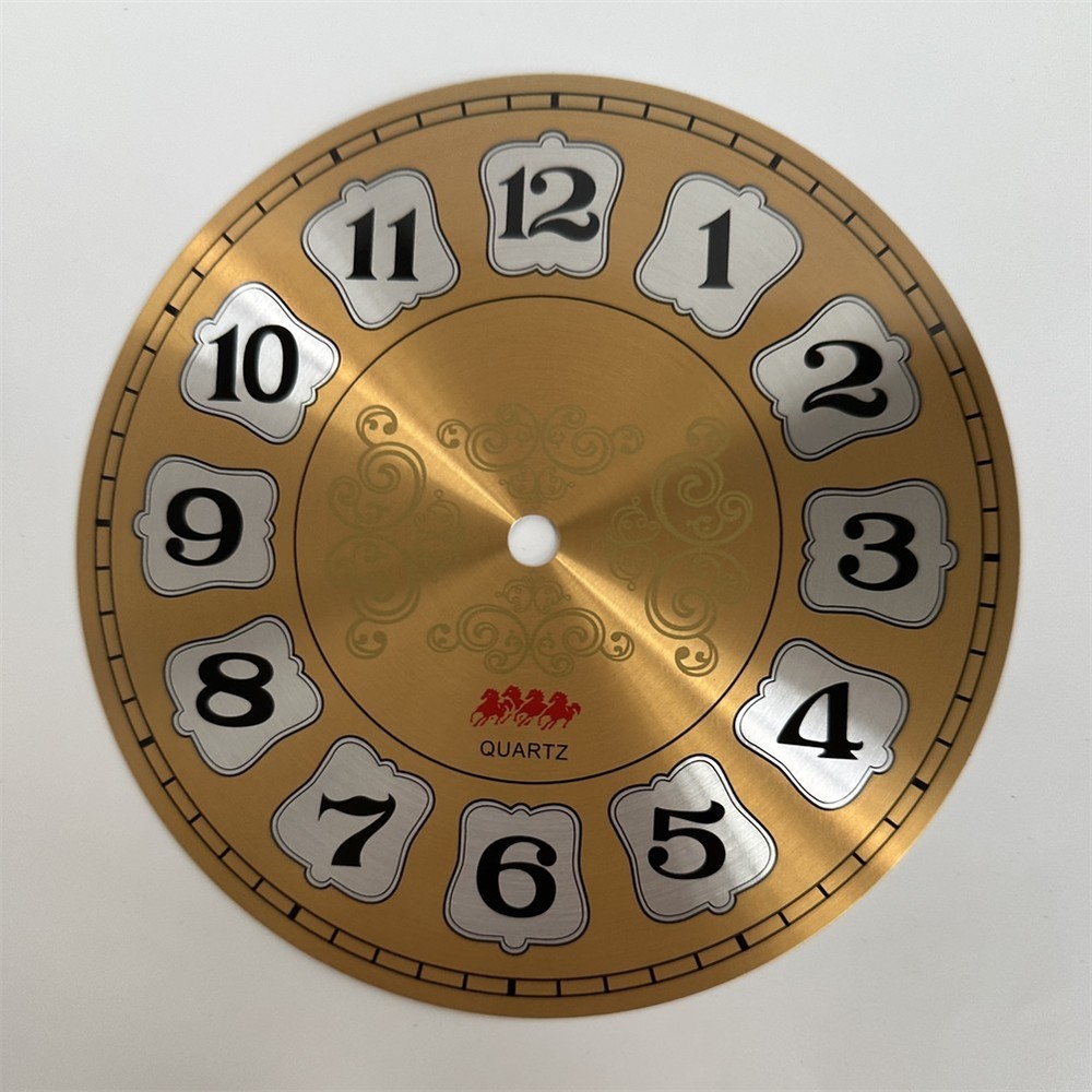 DIY Clock Face Aluminium Wall Clock Creative Application Elegant Design