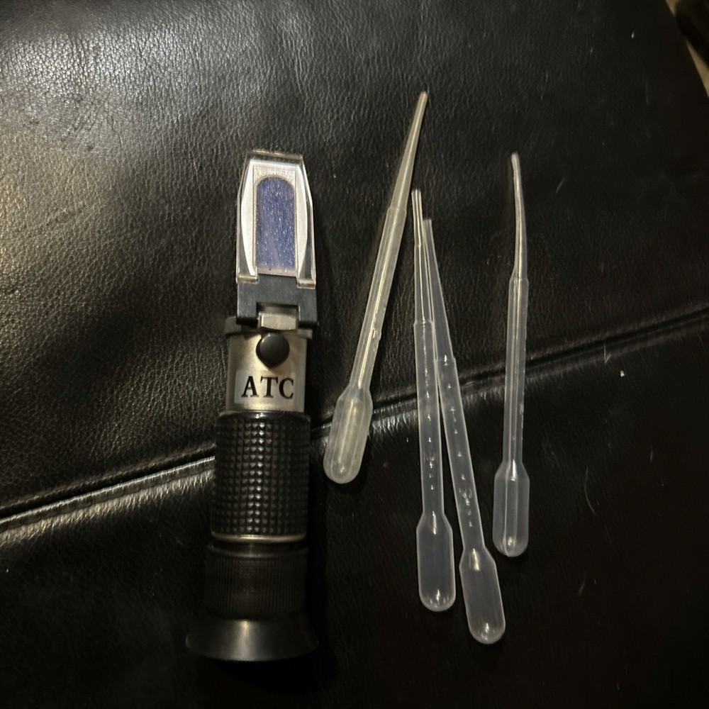 Portable Brix Refractometer with ATC, Accurate Dual Scale Meter...