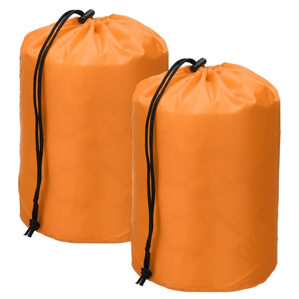 Drawstring Bag, Storage Bags, 7x13" & 2Pcs & Orange