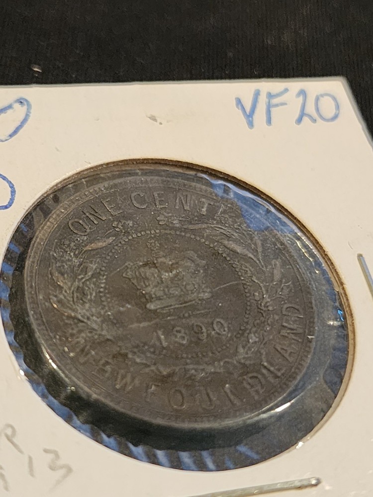 1890 Newfoundland 1 Cent Coin