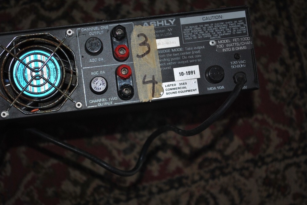 ashley model 1000c power amplifier