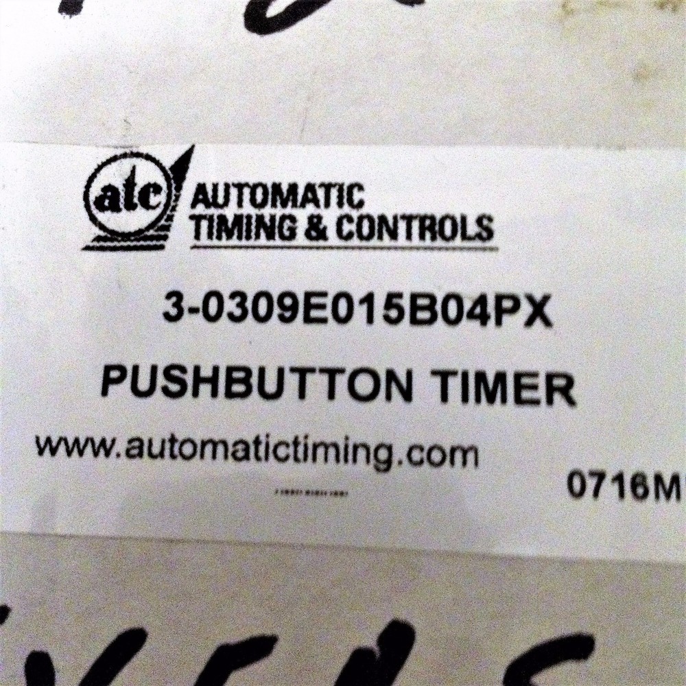 AUTOMATIC TIMING CONTROLS 3-0309E015B04PX / 240VAC / 0-15MIN TIMER