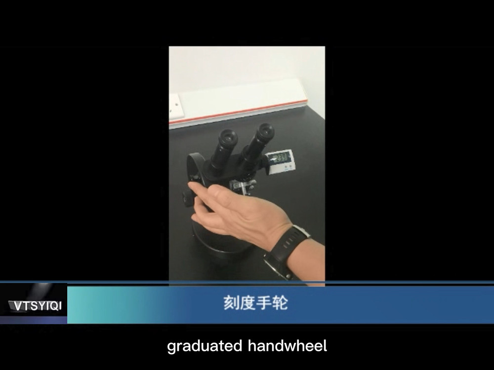 Abbe Refractometer with Binocular Observation Mode Digital Thermometer