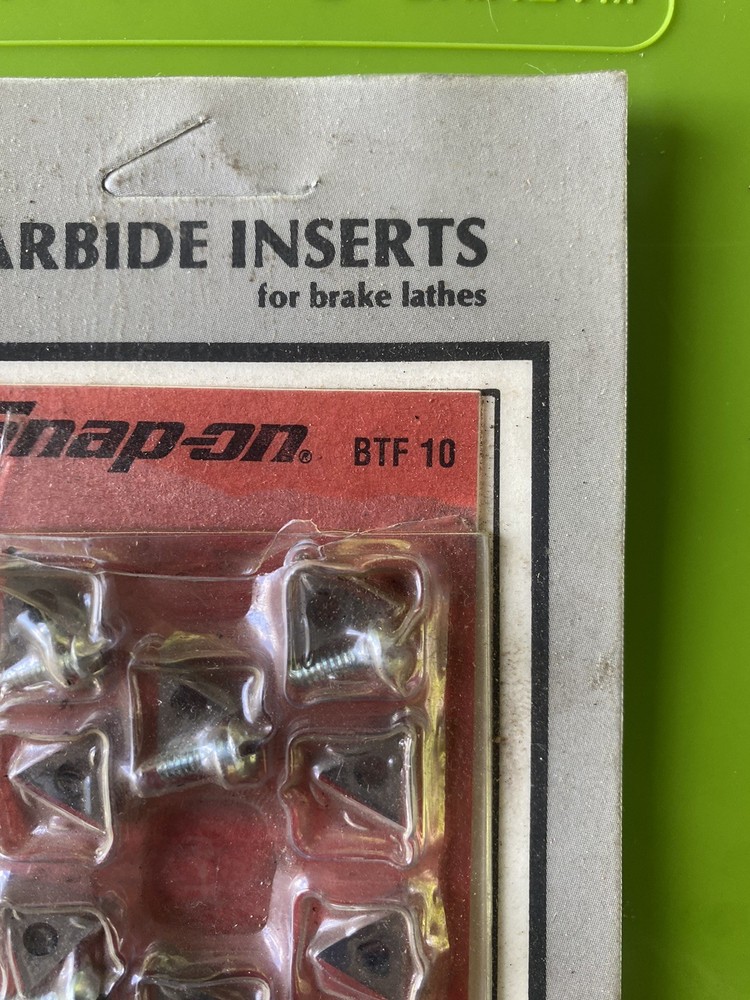RARE VINTAGE SNAP ON TOOLS # BTA 10 CARBIDE INSERTS