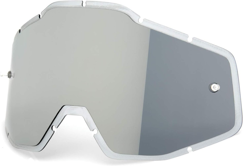 100% Goggle Replacement Lens Silver Flash Mirror/Smoke New In Box