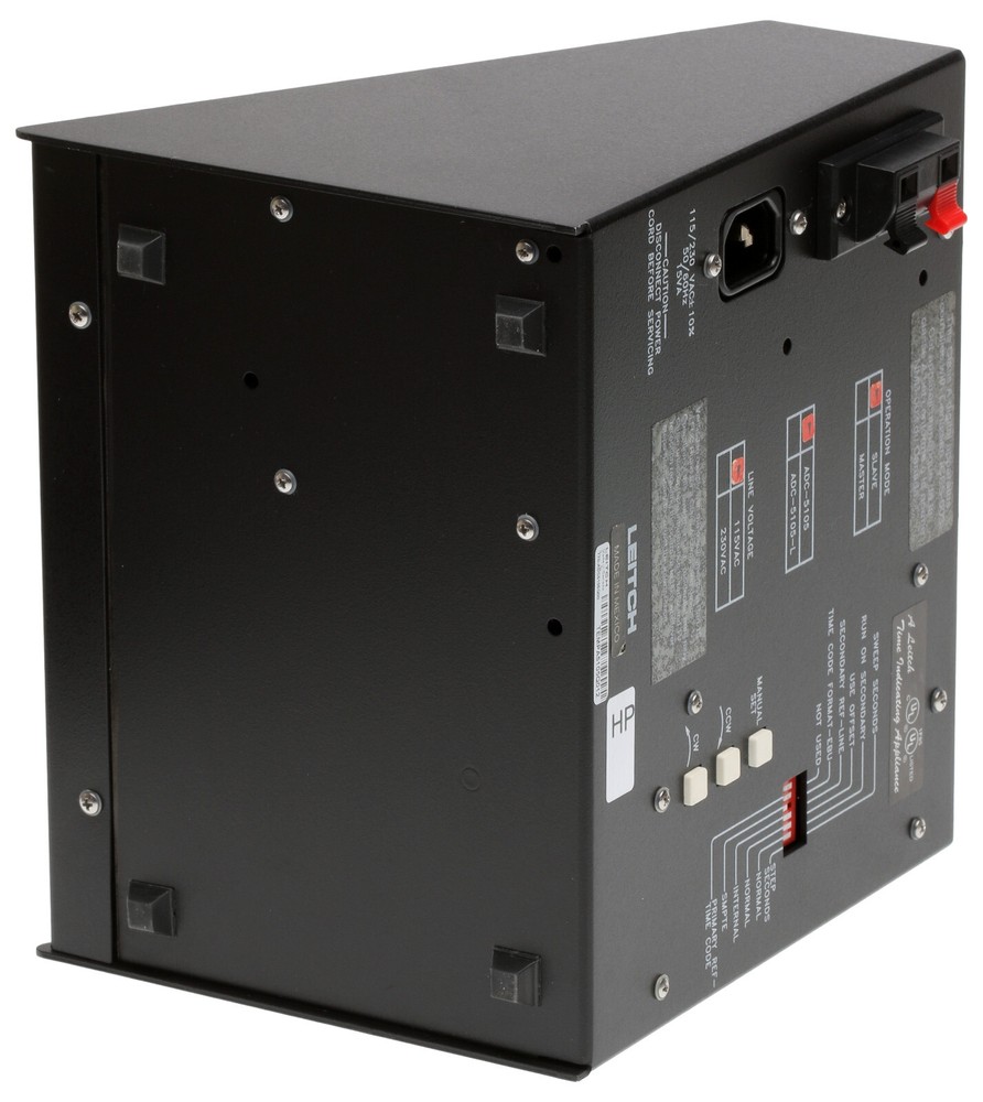 Leitch ADC-5105 5" Studio Analog Desktop Clock SMPTE EBU Timecode Sweep Second