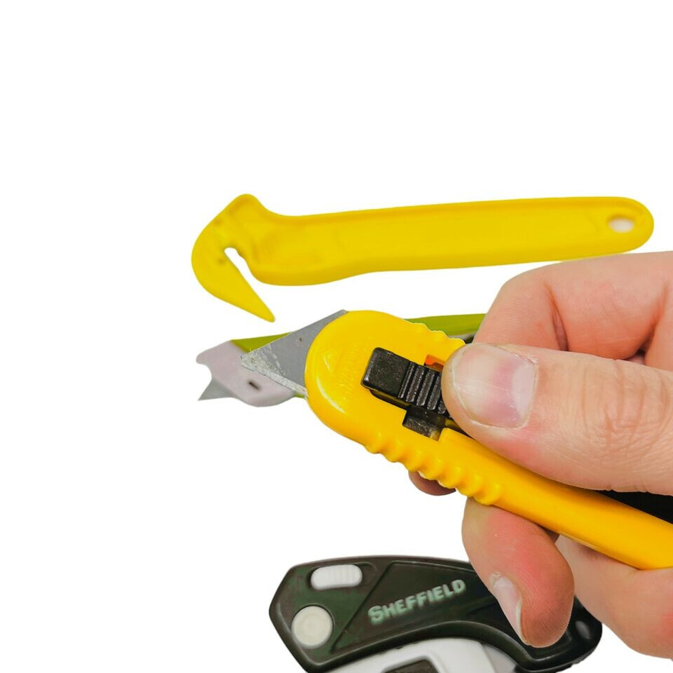 6 Pcs Pittsburgh, Sheffield and Assorted Folding Retractable Utility Knife