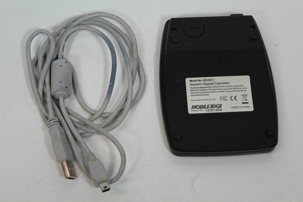 Mobile Edge - USB Numeric Keypad (MEANKC1) with USB Cable - USED - TESTED