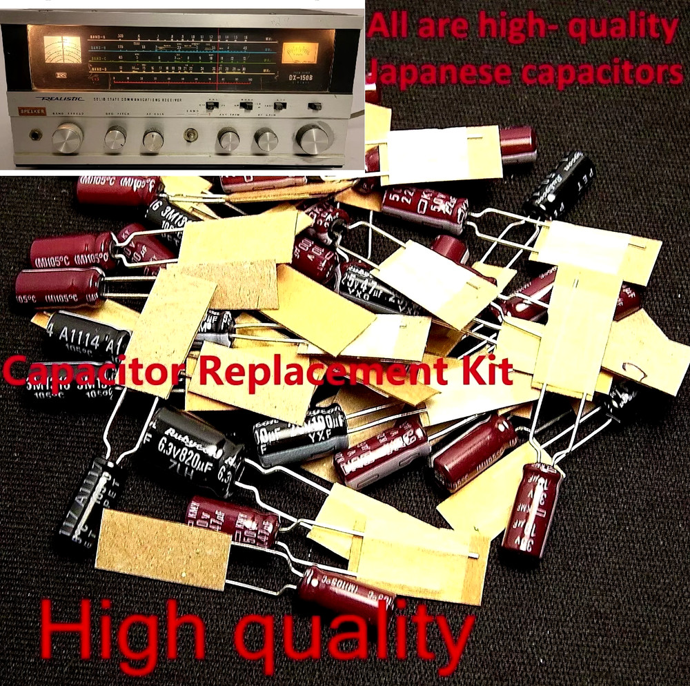 Realistic DX-150B Shortwave Radio / Capacitor Replacement Kit /high quality