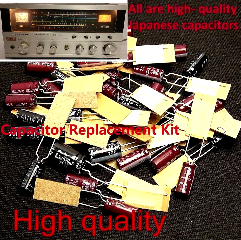 Realistic DX-150B Shortwave Radio / Capacitor Replacement Kit /high quality