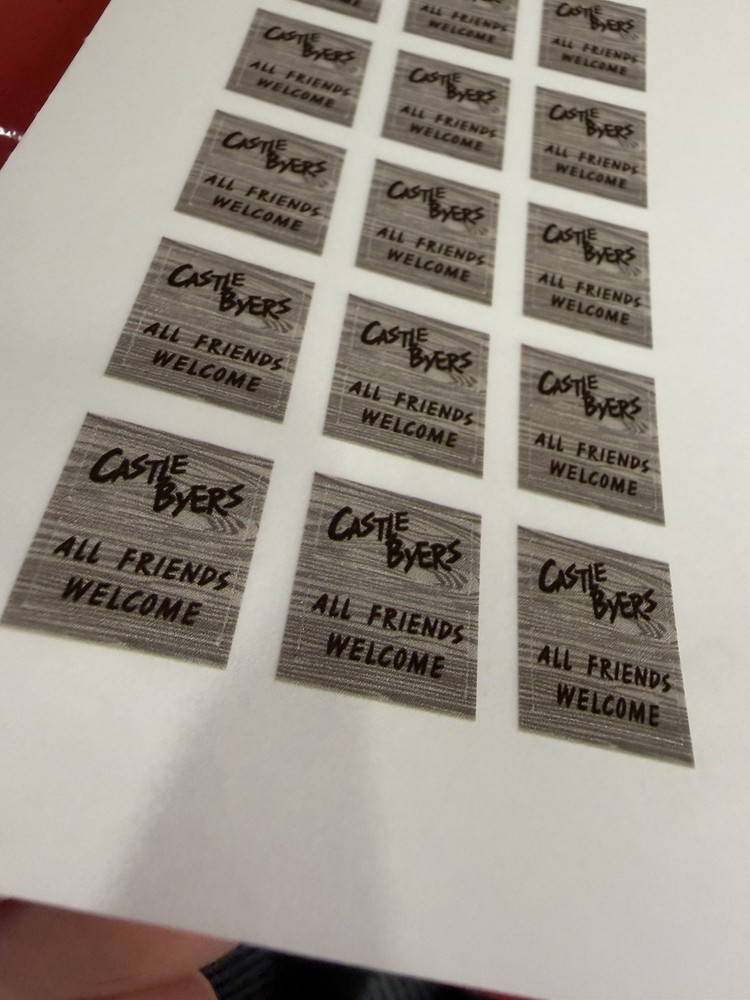 Custom Stickers for Stranger Things Upside Down Castle Byers