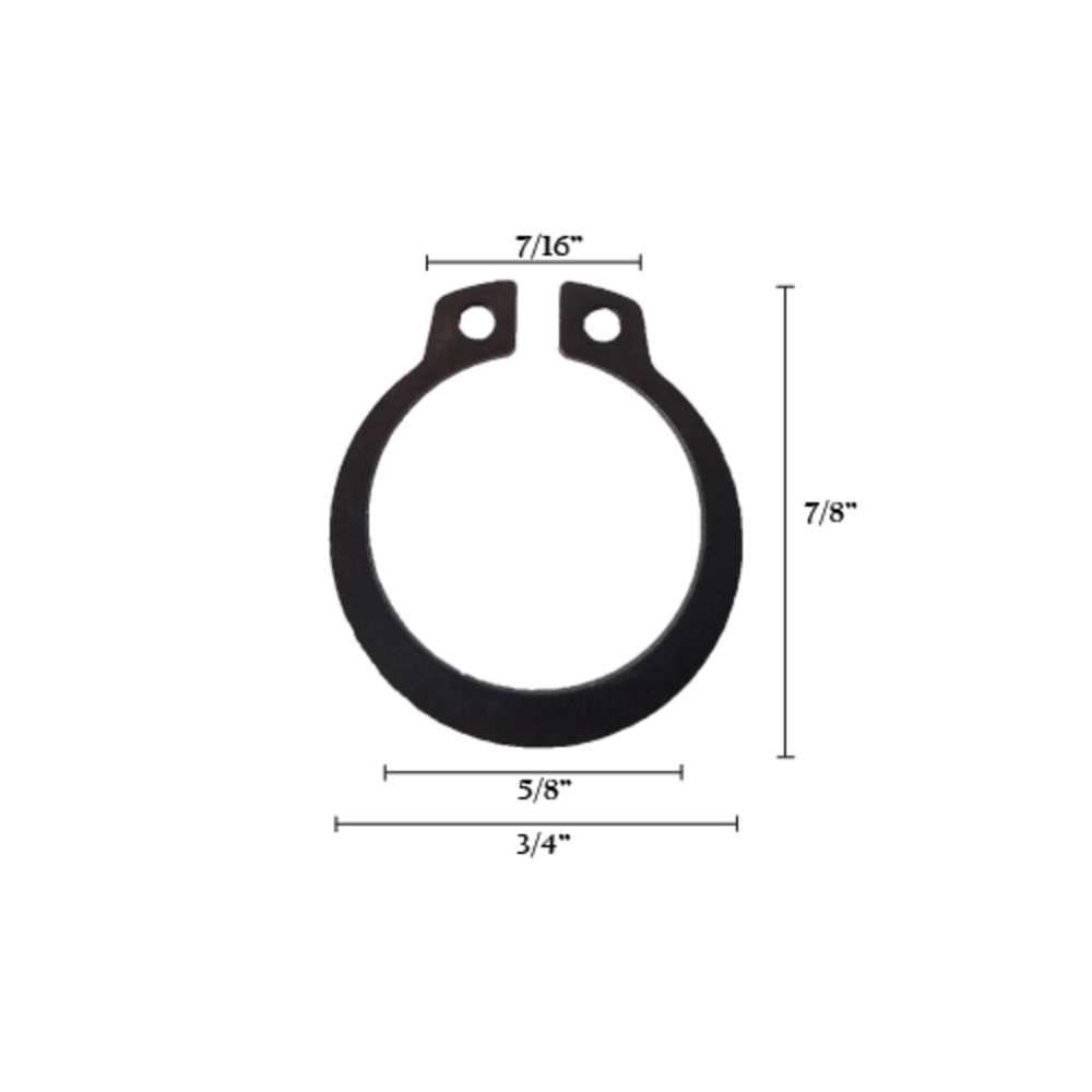 5 3/4" Snap Ring for Round Gate Hinges with Grease Zerk