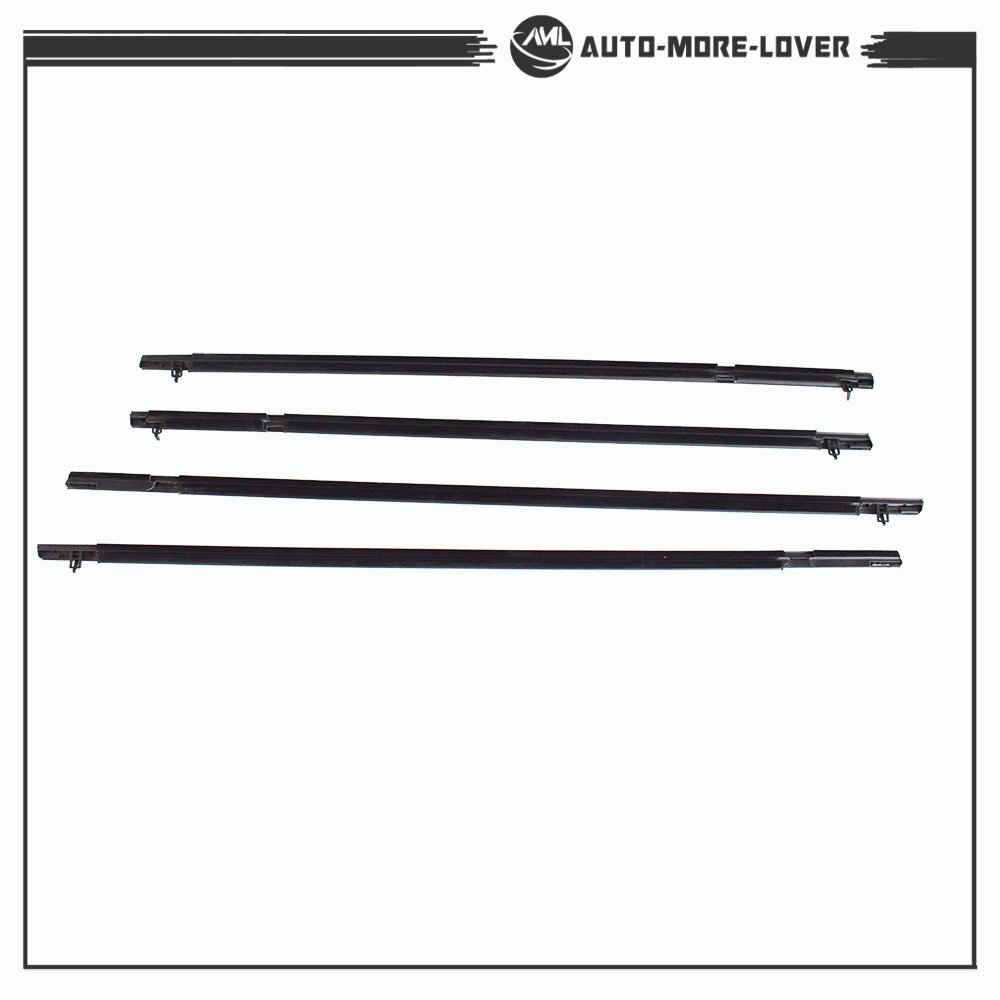 For 2006-2011 Honda Civic Car 4X Weather Strip Window Moulding Trim Seal Belt