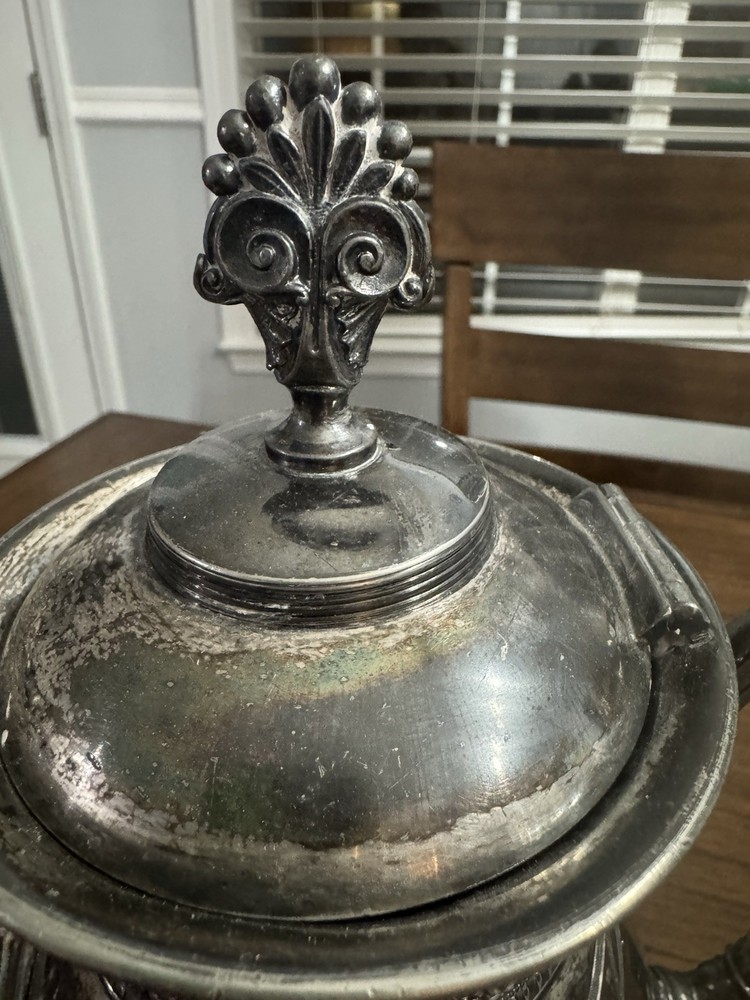 Antique Meriden Britannia Teapot Silver Plated Pattern 1925