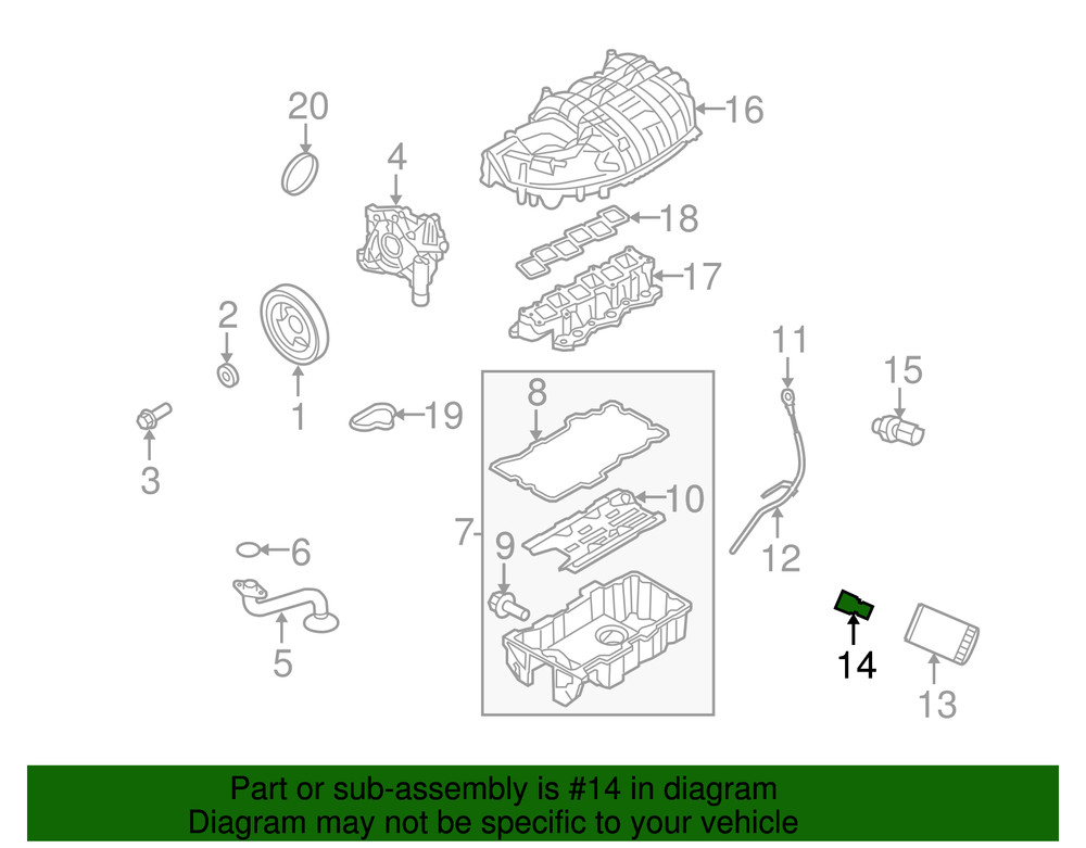 Genuine Ford Adapter Insert AL3Z6890A