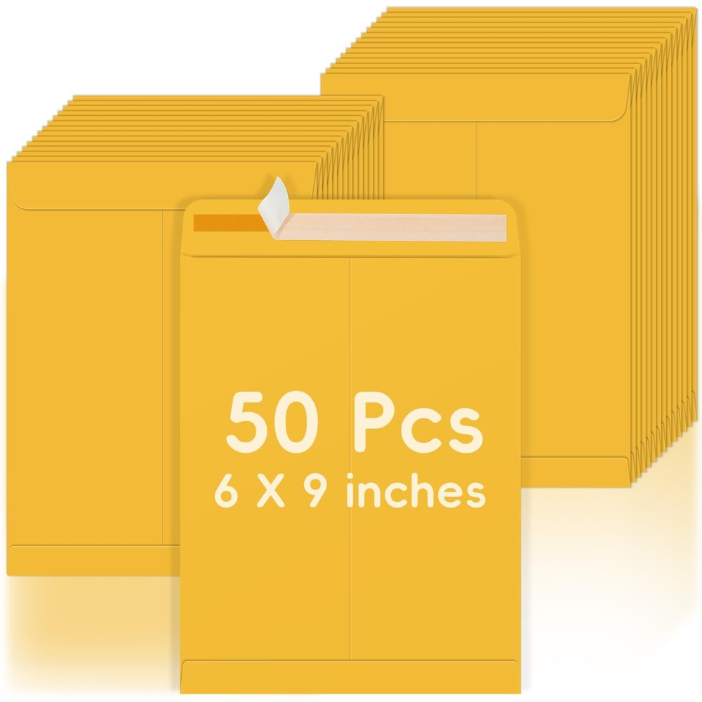 6x9 Envelopes Self Seal for Mailing, Organize, Storage, Home Documents