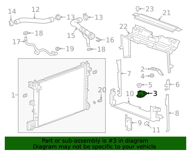 Genuine GM Lower Bracket 23358940