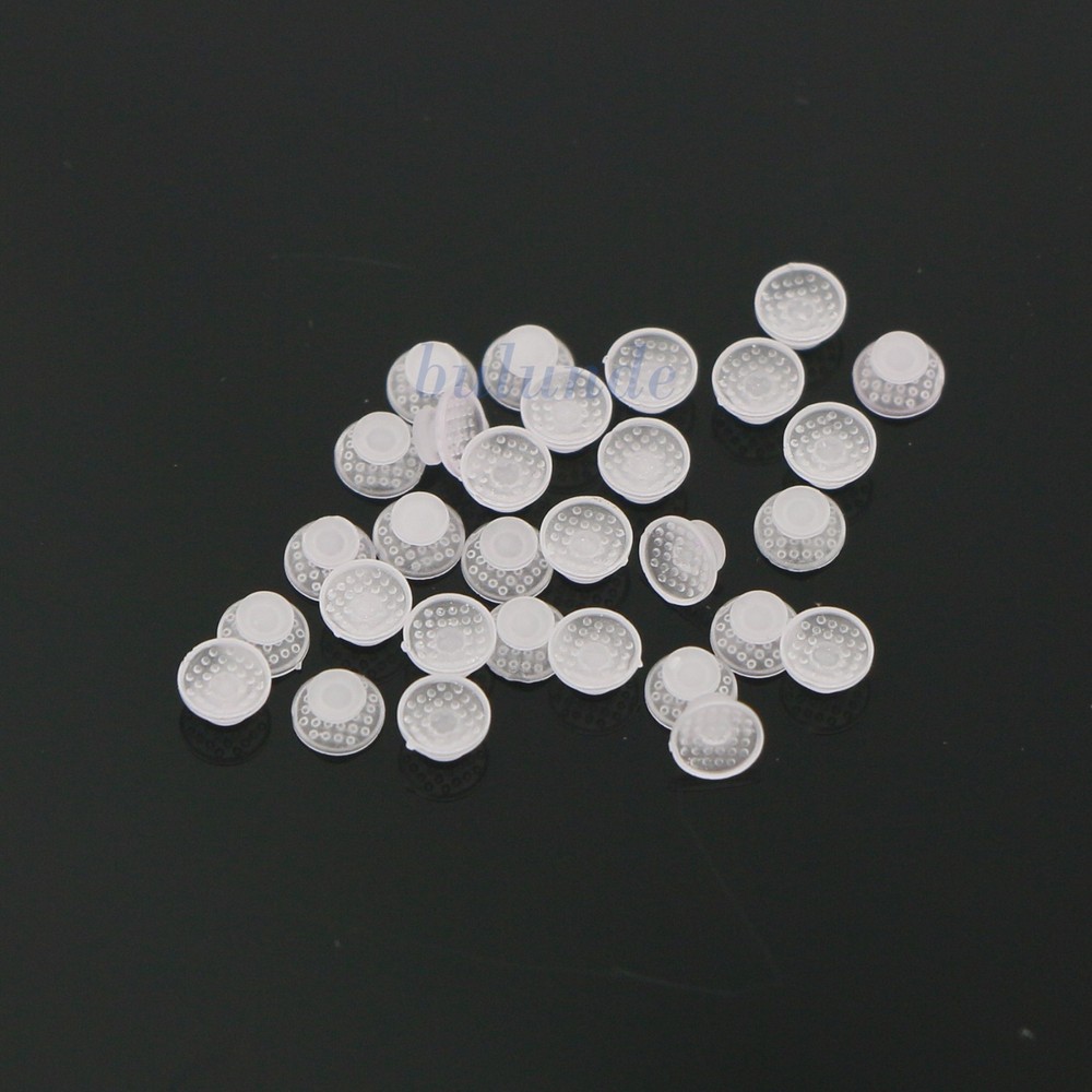 100Pcs Composite Dental Orthodontic Ceramic Clear Lingual Button Bondable Round