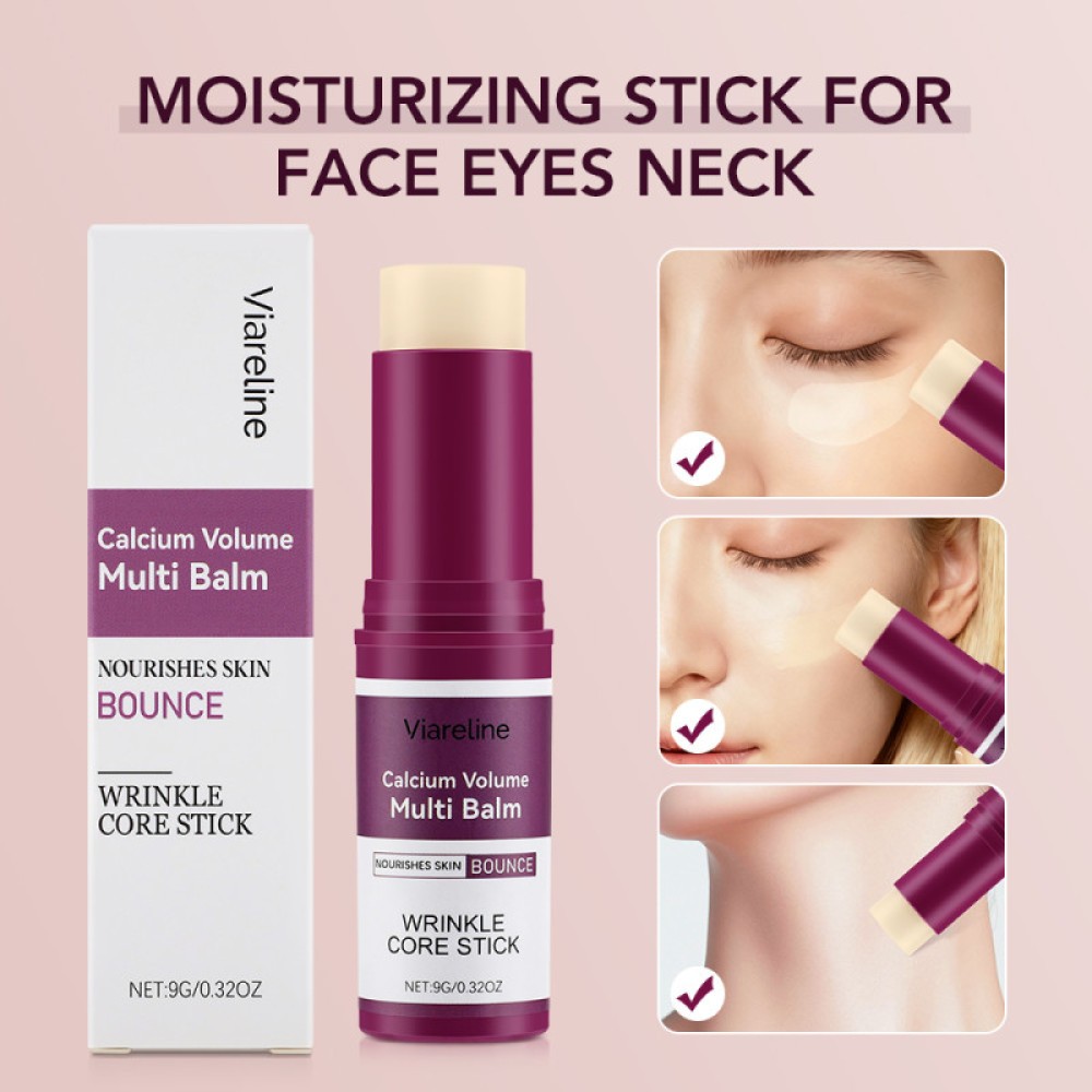 2 Pack Calcium Volume Multi Balm, Wrinkle Core Stick, Hydrating Firm, Anti-aging