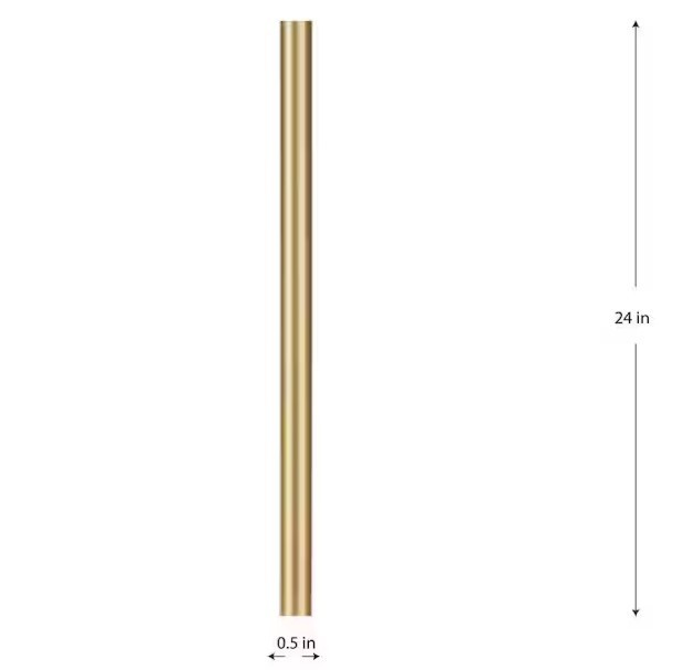 Progress Lighting Stem Extension Kit in A Soft Gold Finish