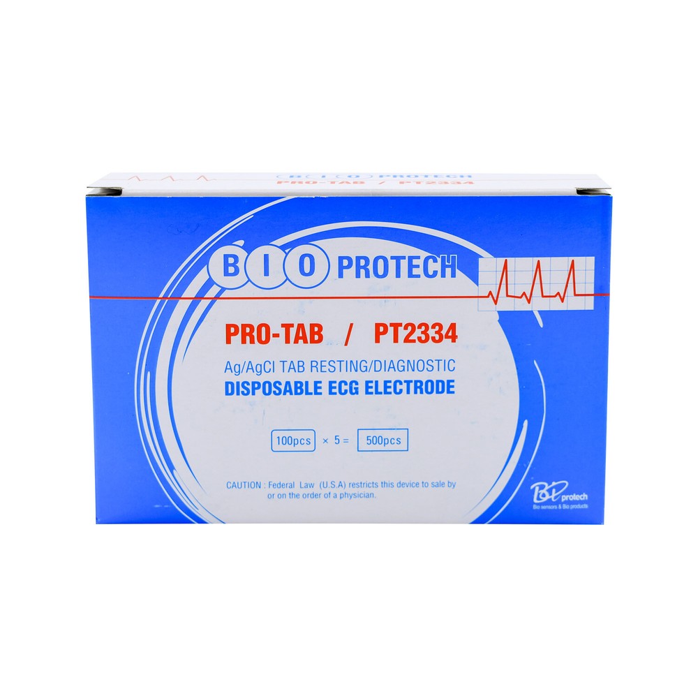 BIO PROTECH, PRO-TAB DISPOSABLE ECG PADS PT2334, 100PS/PACK
