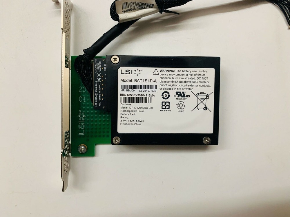 NEW IBBU09 BAT1S1P-A + Cable Cache Battery w/ Bracket