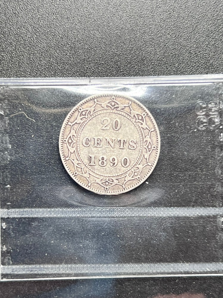 1890 NFLD 20 Cent CCCS Graded F-15