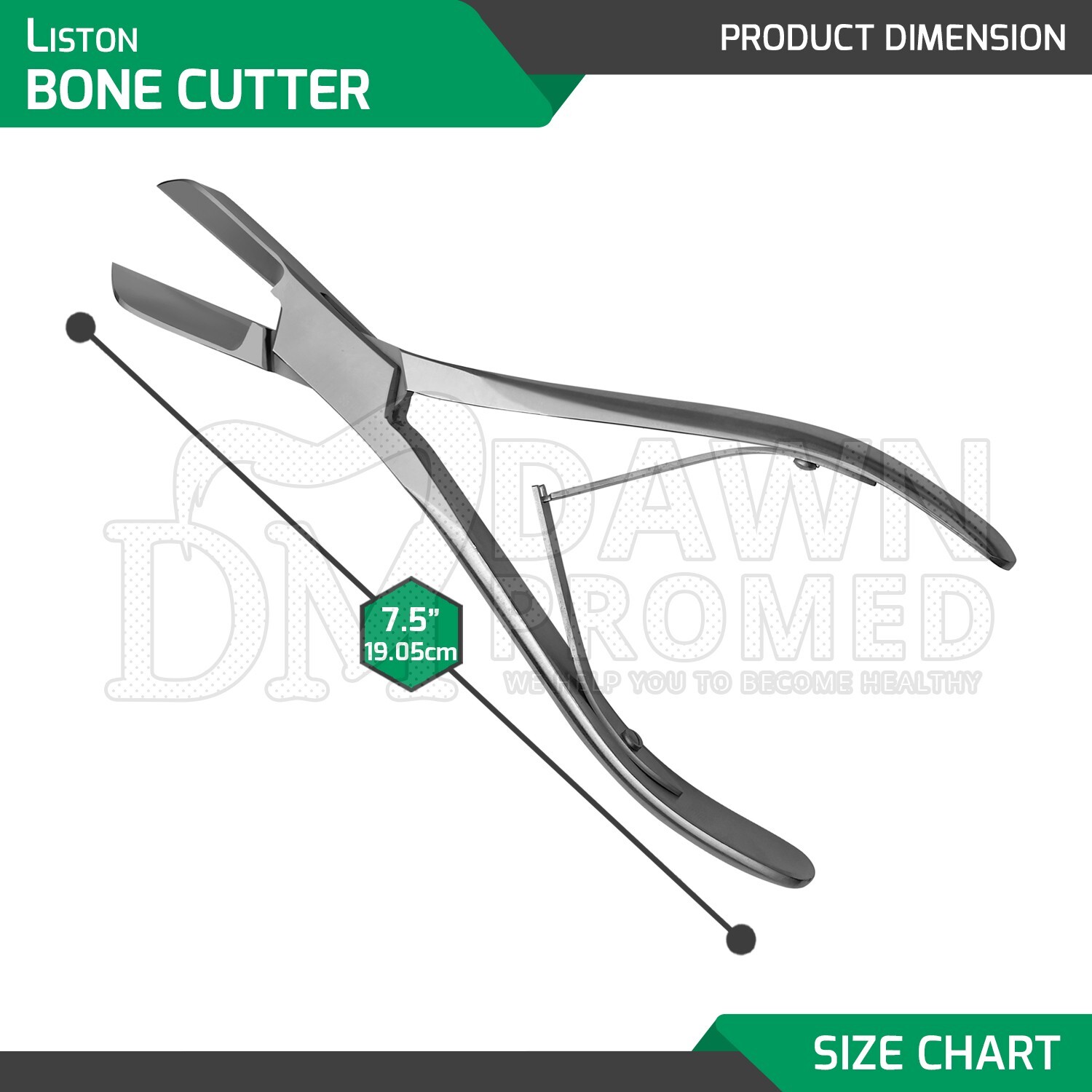 Liston Bone Cutter Forceps 8" Coral Fragging Surgical Orthopedic Inst German Gr