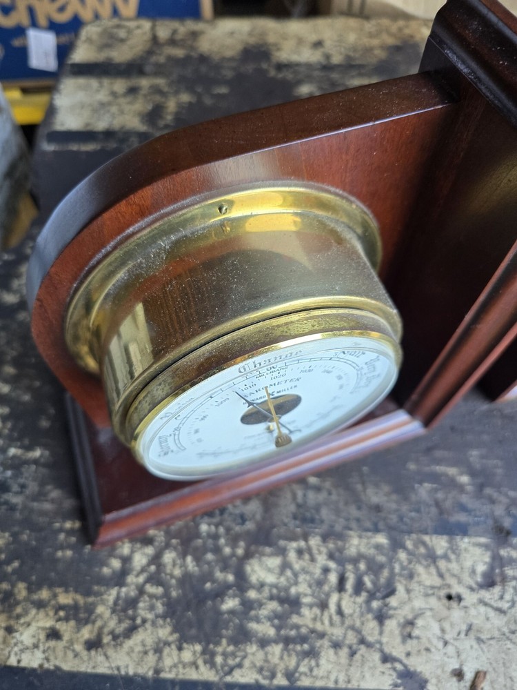 howard miller Barometer and Clock Faced Bookends 613-432