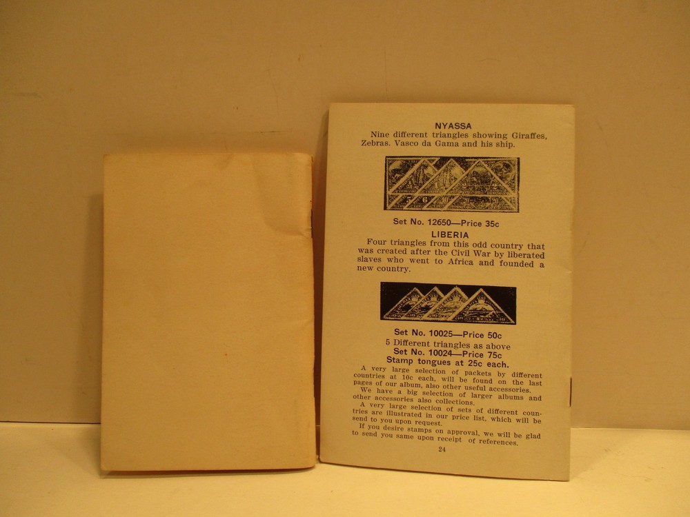 2 Stamp Catologs: Postage Stamp Collecting-1931, Stamp Glossary-1940