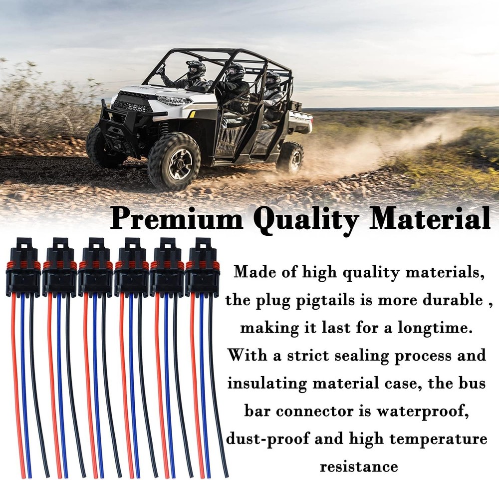 6-Pack Pulse Plug Connectors for Polaris 2018-2024 Models - Easy Install