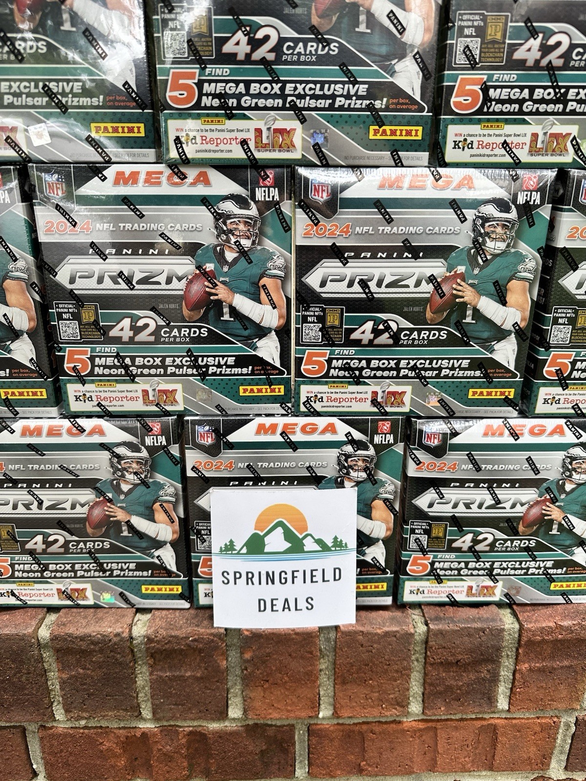 2024 NFL Prizm Panini Football Mega ✅ BULK AVAILABLE ✅ SEALED Neon Green Pulsar