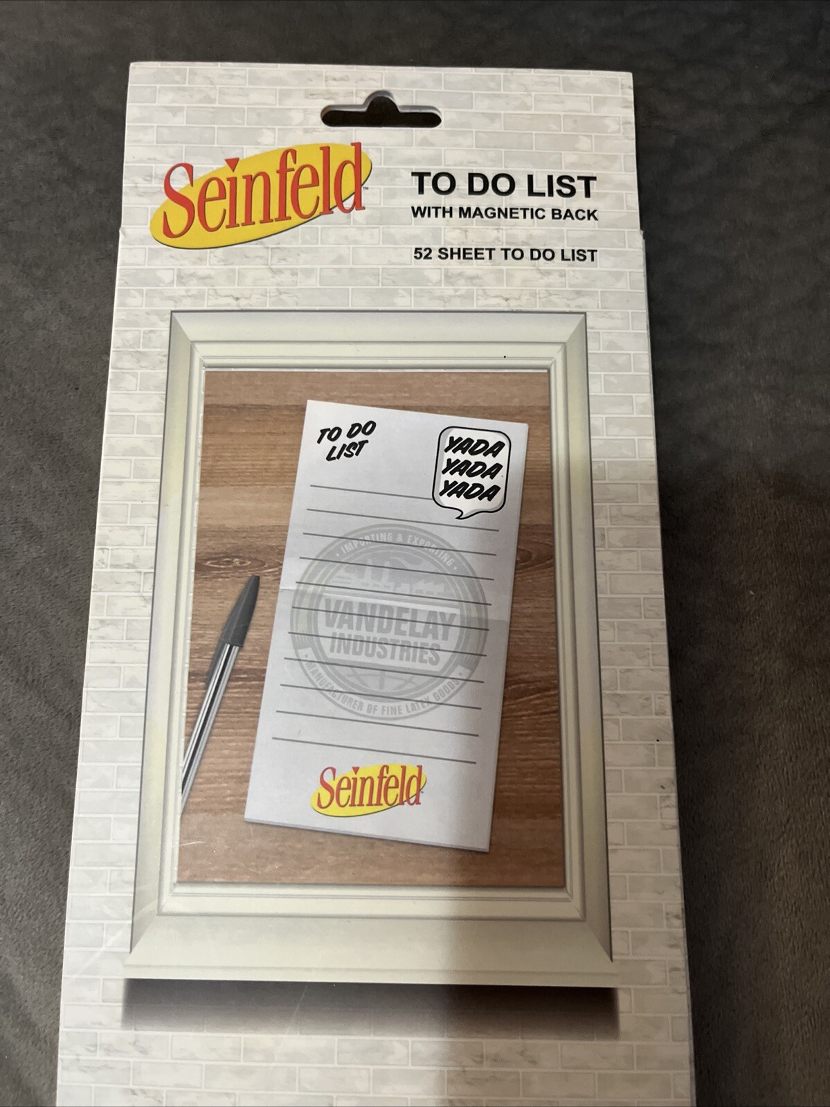 Seinfeld To Do List Notepad With Magnetic Back - New