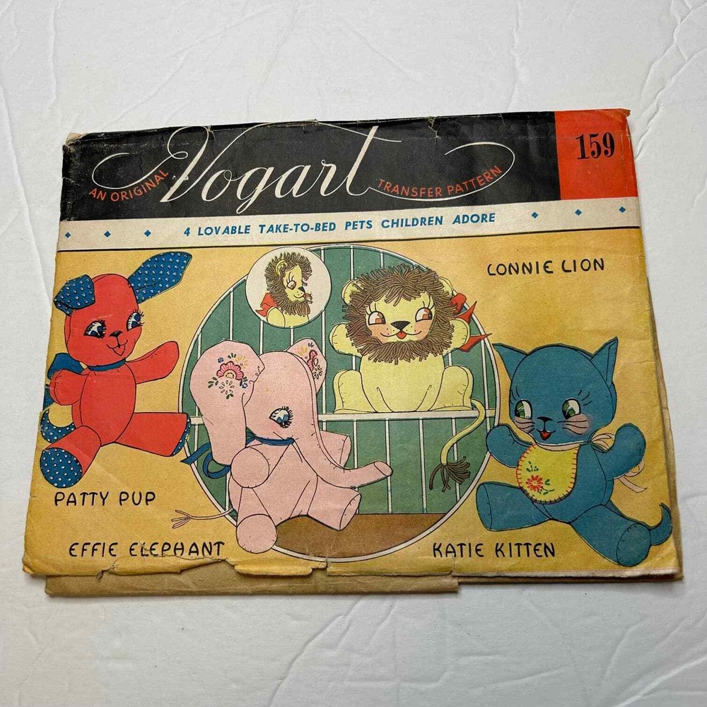 Vintage Vogart Transfer Patterns #159, #292, #202